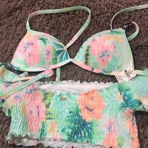 Two Victoria secret swim tops